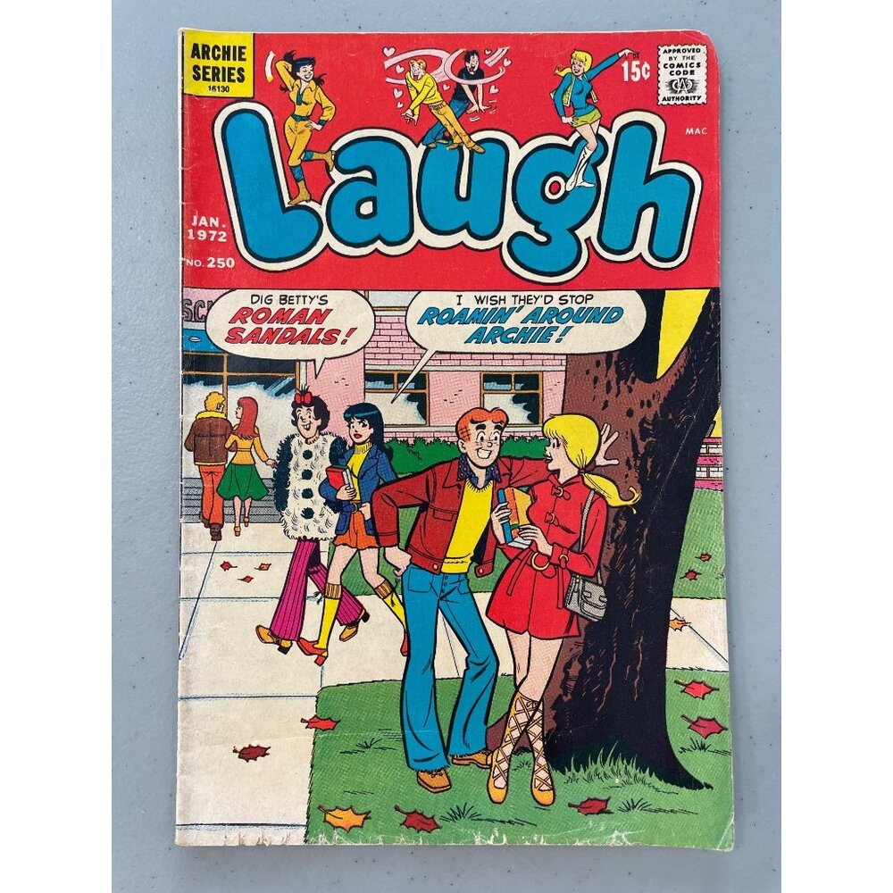 Archie Series Laugh Comic #250 Jan 1972 Vintage Cover Bagged Boarded
